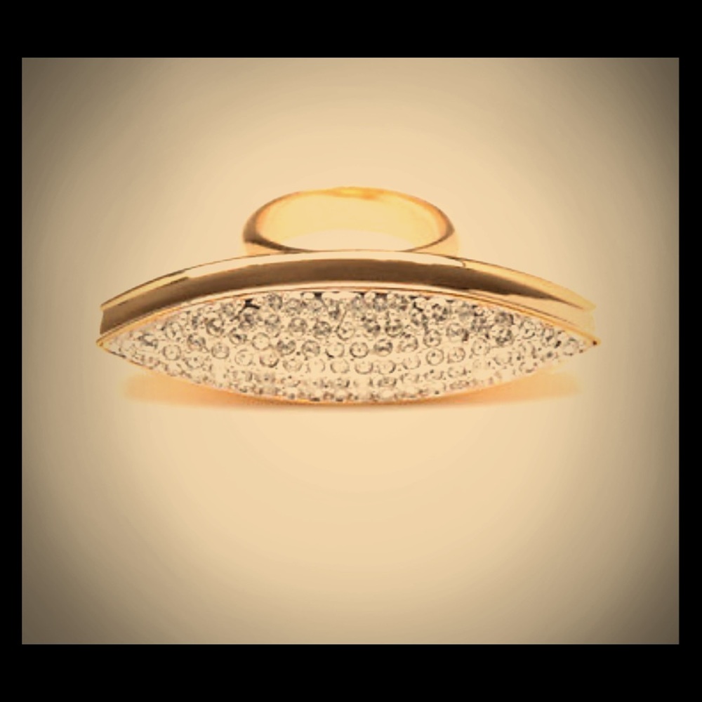 CC Skye Pave Spear Ring